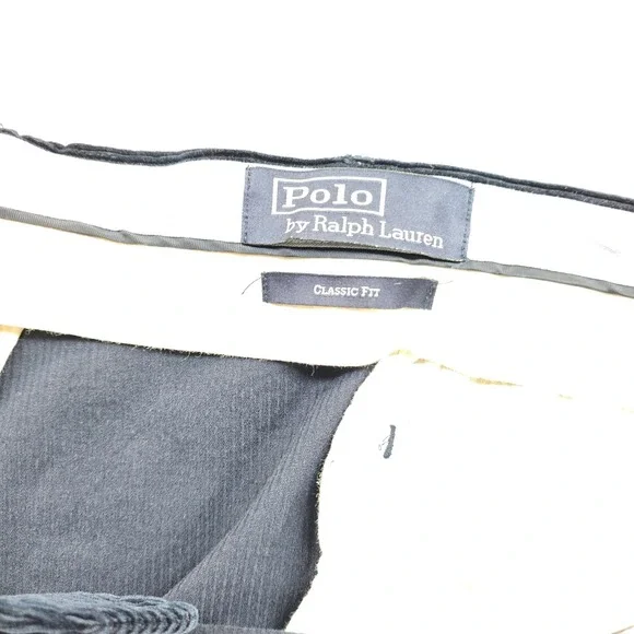 Polo Ralph Lauren Corduroy Pants Mens 58B 56x29 Big Tall Blue Cotton Classic Fit